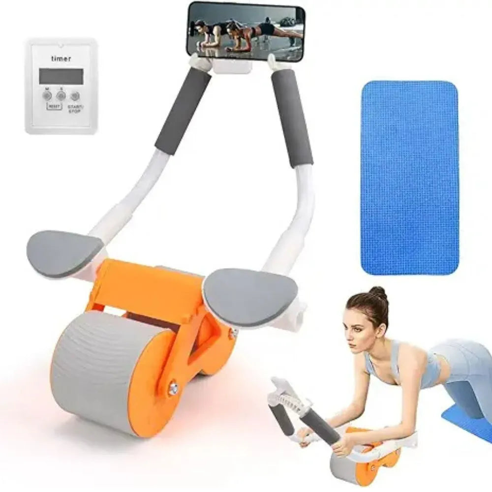 Rueda Abdominal con Resorte y Soporte para Codos