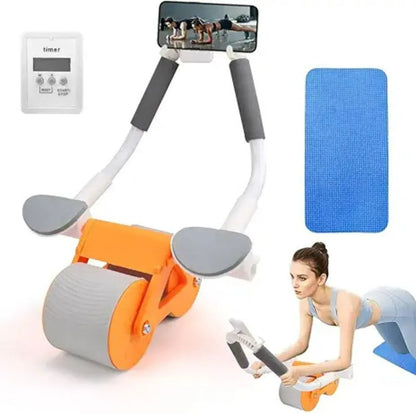 Rueda Abdominal con Resorte y Soporte para Codos