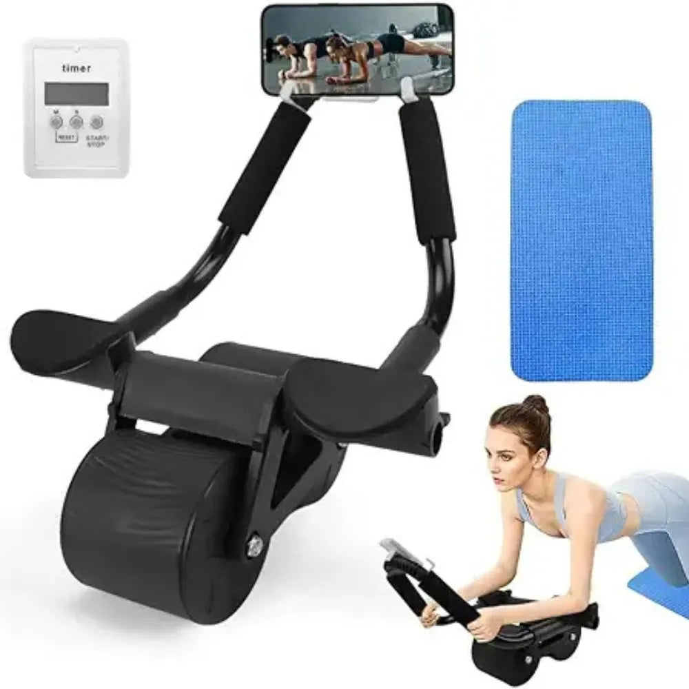 Rueda Abdominal con Resorte y Soporte para Codos