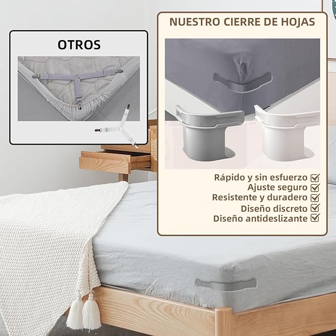 Tu cama ordenada, aunque te muevas toda la noche